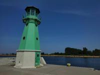 Зеленый маяк Новый Порт Гданьск